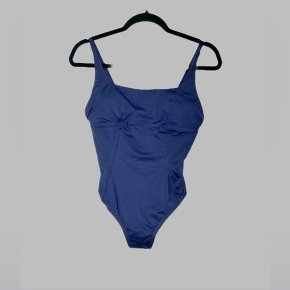 NWT Andie Swim Havana One-Piece Navy Swimsuit, Square Neck, Adjustable Straps S - Picture 6 of 15